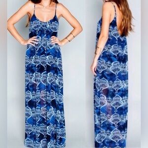 Show Me Your Mumu Trapeze Maxi Dress ~ in Genie in a Bottle